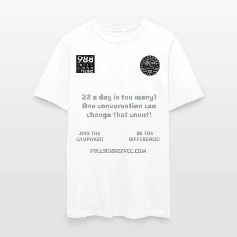 VCC Black T-Shirt Men's T-Shirt | GILDAN 5000 - white