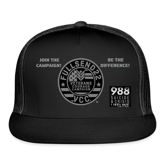 VCC Black Trucker Cap - black/black